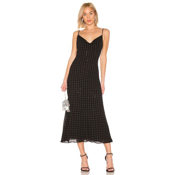 LPA Dresses & Skirts - LPA x Revolve Dress Lorella Slip Crystal Midi